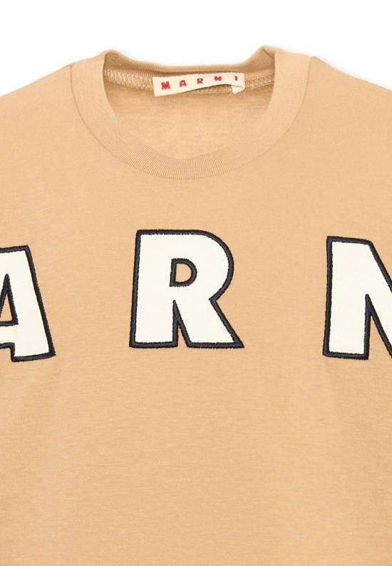 25FW [키즈] 마르니 티셔츠 M01265 M00RF 0M715 BEIGE - MARNI