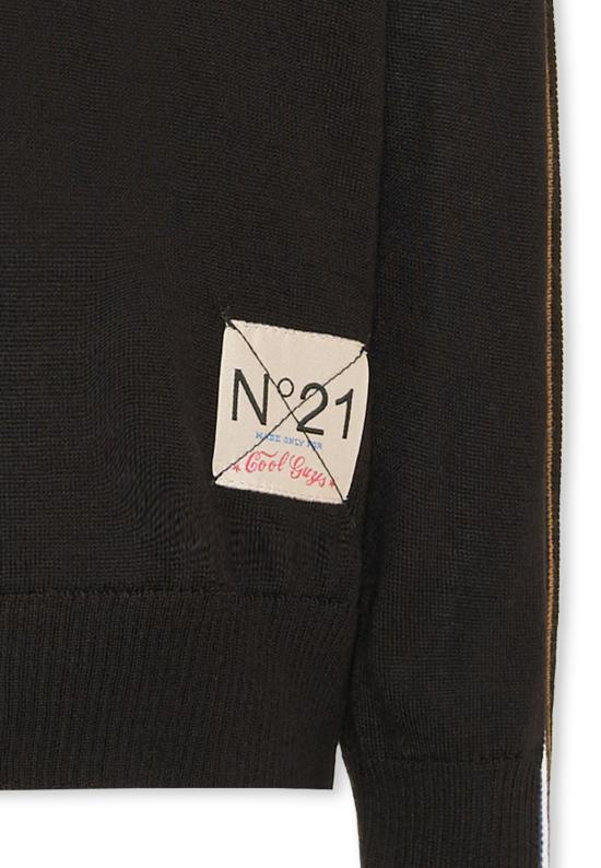 25FW [키즈] 누메로벤투노 니트/스웻셔츠 N2108I N0122 0N900 BLACK - N°21