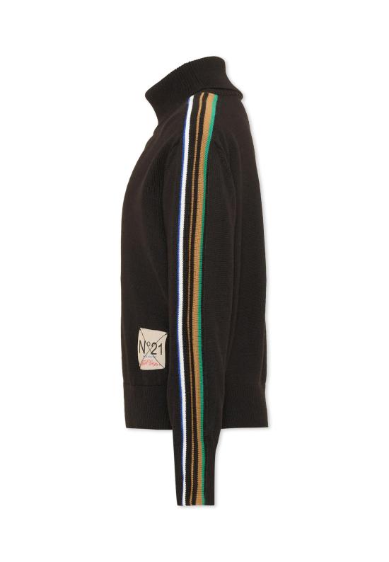 25FW [키즈] 누메로벤투노 니트/스웻셔츠 N2108I N0122 0N900 BLACK - N°21