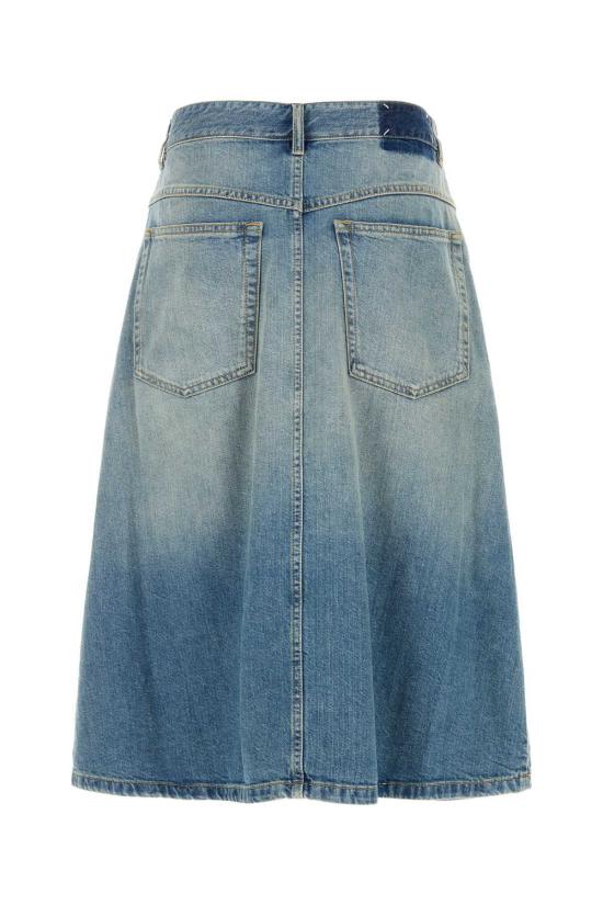  마르지엘라 데님 스커트 메종   올드 블루 - MAISON MARGIELA