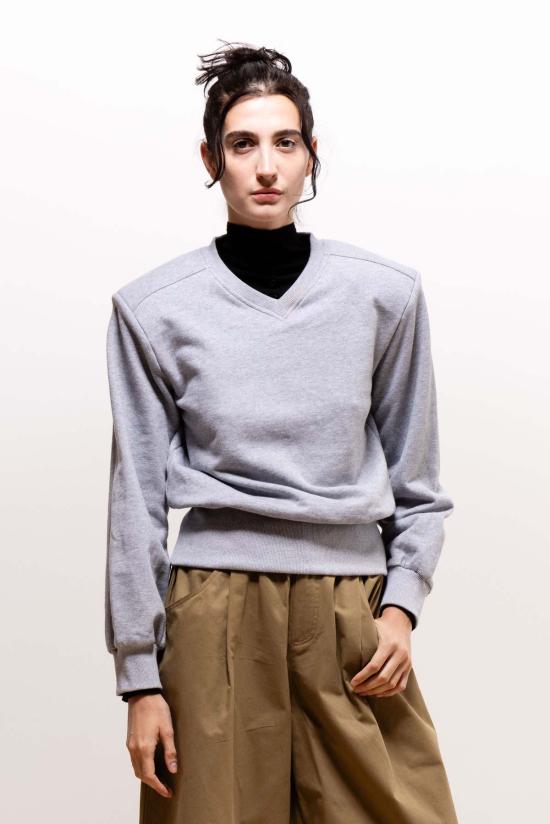  Paulette 스웨터 폴렛 마들렌 탑 헤더 그레이 - OTHER BRANDS