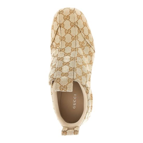 26FW 구찌 GG 캔버스 스니커즈 GG 캔버스 스니커즈 A00A34FAGM7 Beige - GUCCI