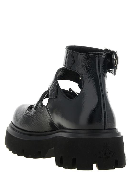 26FW 비비안웨스트우드 플랫 슈즈 7201000NWL00F8N401 Black - VIVIENNE WESTWOOD