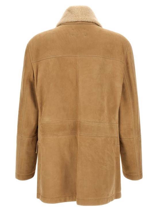 26FW 브루넬로 쿠치넬리 무스탕 MPMCU2091C9876 Beige - BRUNELLO CUCINELLI