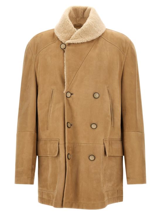 26FW 브루넬로 쿠치넬리 무스탕 MPMCU2091C9876 Beige