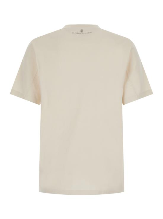 26FW 브루넬로 쿠치넬리 탑 M0B138518C2832 White - BRUNELLO CUCINELLI