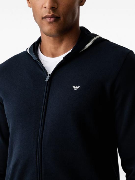 26FW 엠포리오 아르마니 후드 티셔츠 EM000653 AF25024UB102 NAVY - EMPORIO ARMANI