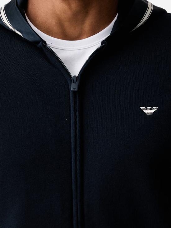 26FW 엠포리오 아르마니 후드 티셔츠 EM000653 AF25024UB102 NAVY - EMPORIO ARMANI