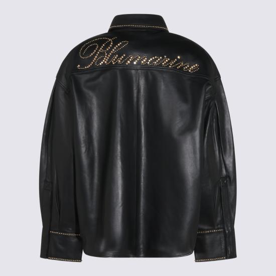 26FW 블루마린 셔츠 NF6012 P044422222 BLACK - BLUMARINE
