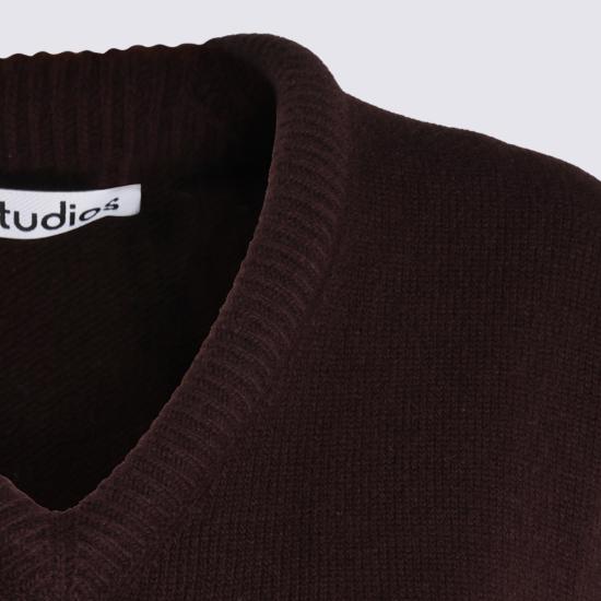 26FW 아크네 스튜디오 스웨터 A60680 ADM DARK BROWN - ACNE STUDIOS
