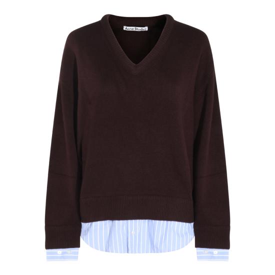 26FW 아크네 스튜디오 스웨터 A60680 ADM DARK BROWN