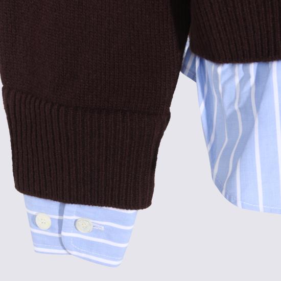 26FW 아크네 스튜디오 스웨터 A60680 ADM DARK BROWN - ACNE STUDIOS