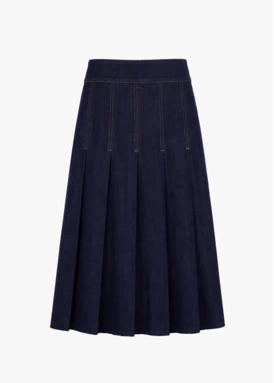  31684 데님 스커트 테스 플리츠 스커트 긴자 - OTHER BRANDS