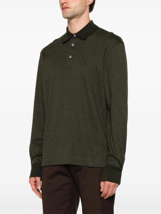 26FW 에르메네질도제냐 폴로 티셔츠 UI394A4I739 4V9 VERDE - ERMENEGILDO ZEGNA