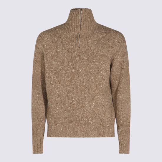 26FW 오라리 스웨터 A26AP01HS TOP BROWN