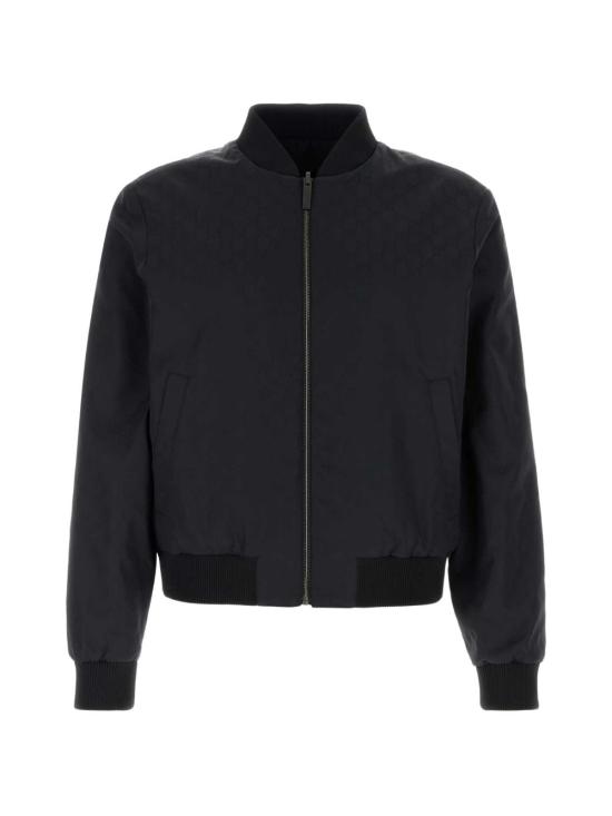 26FW 구찌 리버서블 라이트 실크 페일 집 자켓 871661 ZAU1J1000 BLACK