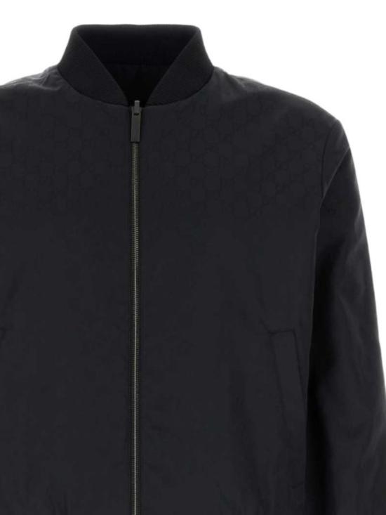 26FW 구찌 리버서블 라이트 실크 페일 집 자켓 871661 ZAU1J1000 BLACK - GUCCI