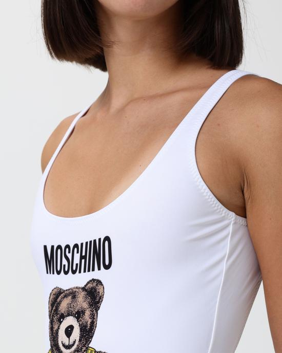 26FW 모스키노 원피스 수영복 4203 5577 1001 bianco multi - MOSCHINO