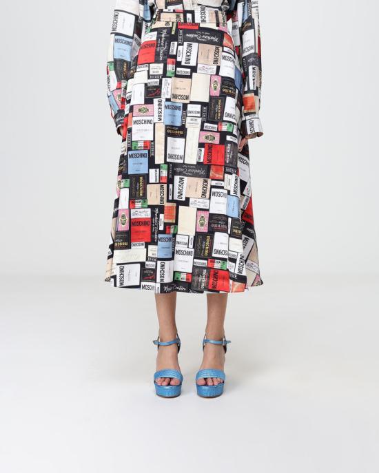 26FW 모스키노 롱 스커트 0128 5563 1888 MULTICOLOR - MOSCHINO