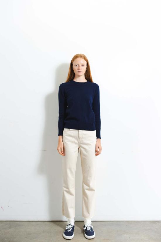  퓨어 캐시미어 엔와이씨 스웨터 퓨어캐시미어 NYC 클래식 크루넥  네이비 - PURECASHMERE NYC