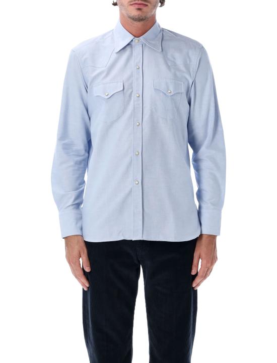 26FW 포르텔라 긴팔 셔츠 TEXSO032 PAL BLU