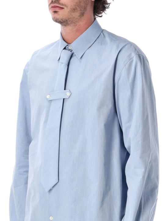26FW 드리스 반 노튼 긴팔 셔츠 2620207124257 504 BLUE - DRIES VAN NOTEN