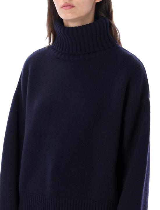 26FW 익스트림캐시미어 스웨터 CROPXTRA NAVY BLU - EXTREME CASHMERE