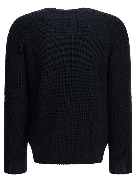 26FW 라키 스웨터 REBELGIROCOLLOWVBLUNOTTE BLUE - RAKKI