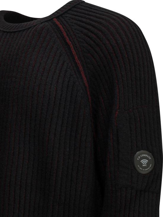 26FW 씨피 컴퍼니 스웨터 21CMKN299A006170A592 BLACK - C.P. COMPANY