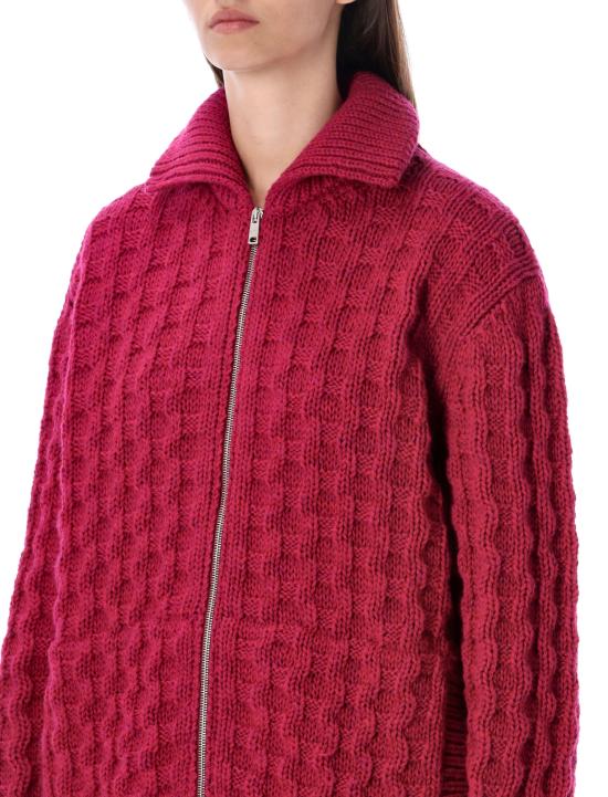 26FW 프라다 울 가디건 P25O596835 F0590 RASPBERRY - PRADA