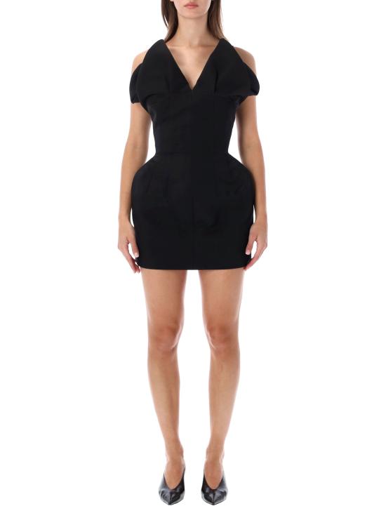 26FW 마그다뷰트림 미디 원피스 206926 BLACK
