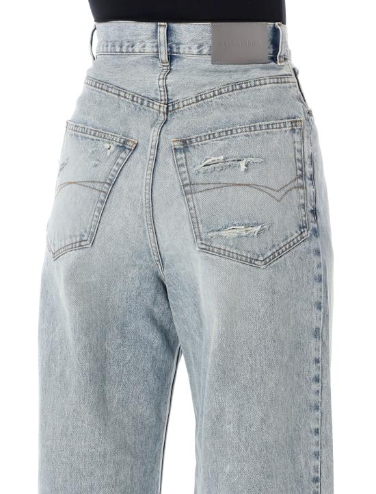 26FW 발렌시아가 배기 핏 데님 팬츠 A0099KTBP48 4020 BLEACH LIGHT BLEU - BALENCIAGA