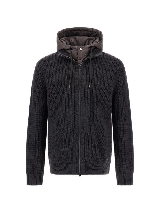 26FW 에르노 5게이지 리브 메리노 울 나일론 샤모니 재킷 MC000195U702729490 GREY
