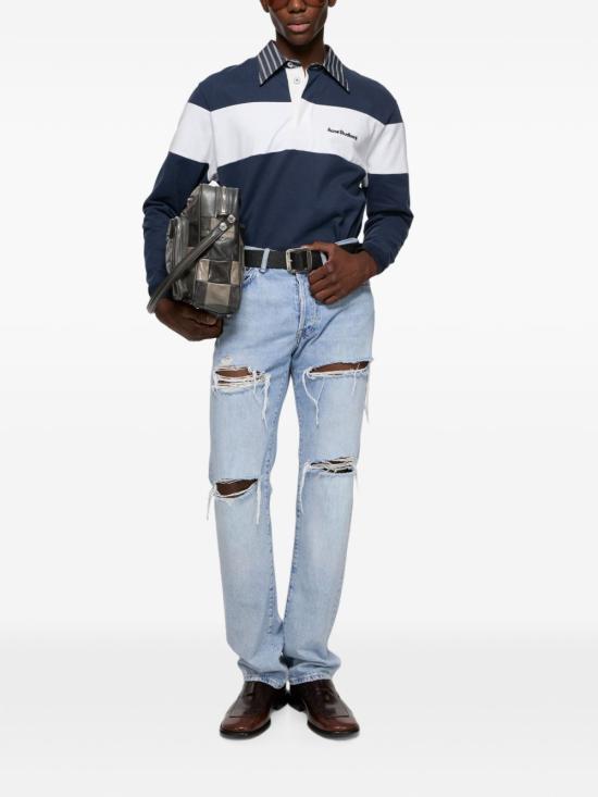 26FW 아크네 스튜디오 반팔 티셔츠 BI0227AH4 NAVY - ACNE STUDIOS