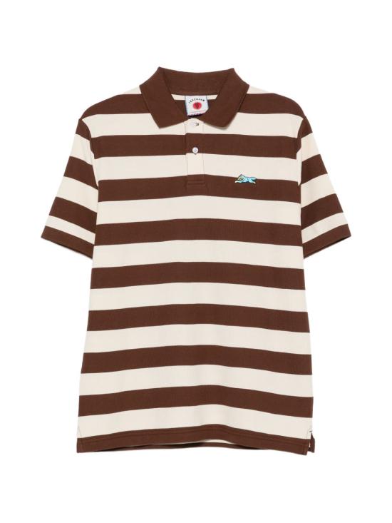 26FW 빌리어네어보이즈클럽 반팔 티셔츠 ICPO26356BROWNECRUSTRIPE