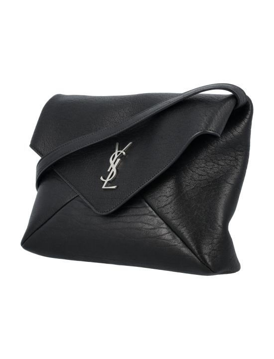 26FW 생로랑 엔벨로프 스트랩 파우치 801490AACIU 1000 BLACK - SAINT LAURENT
