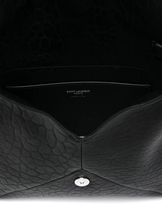 26FW 생로랑 엔벨로프 스트랩 파우치 801490AACIU 1000 BLACK - SAINT LAURENT