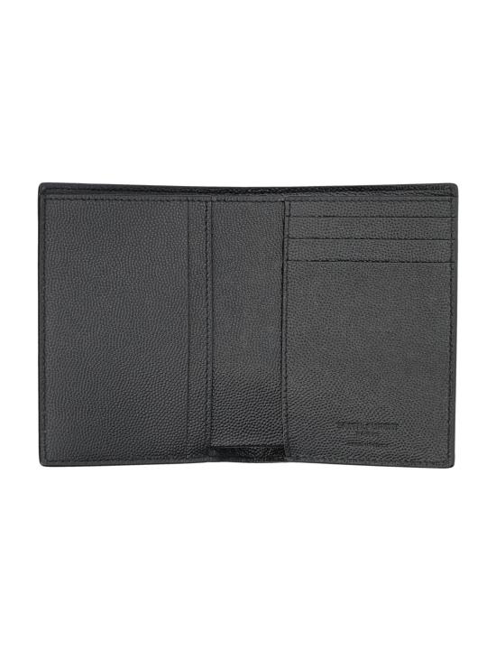 26FW 생로랑 그랑 드 뿌드르 엠보스드 레더 파리 크레딧 카드 지갑 668726BTY0N 1000 BLACK - SAINT LAURENT