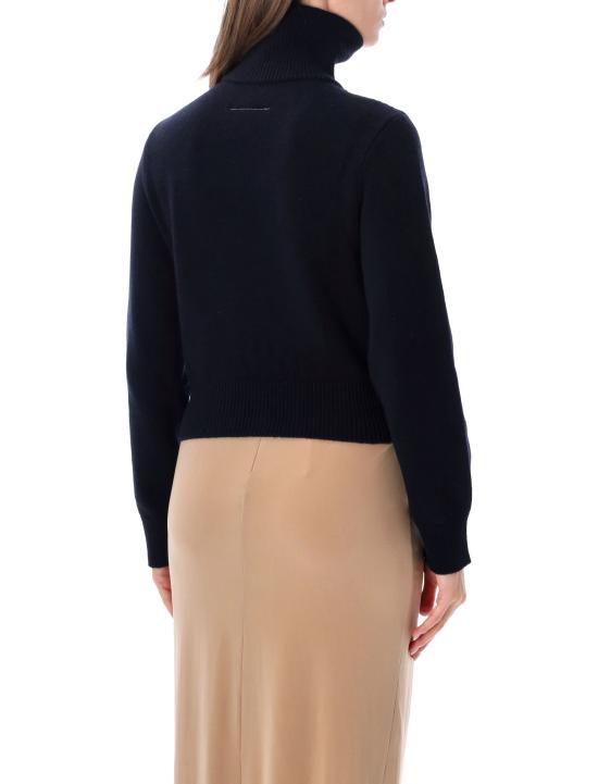 26FW MM6 메종마르지엘라 스웨터 S62GL0038M13349 487 NAVY - MM6 MAISON MARGIELA
