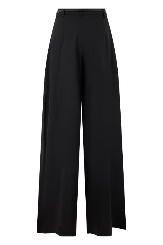 26FW 막스마라 스튜디오 스트레이트 팬츠 MSTAERE2626136052600005 black - MAX MARA STUDIO
