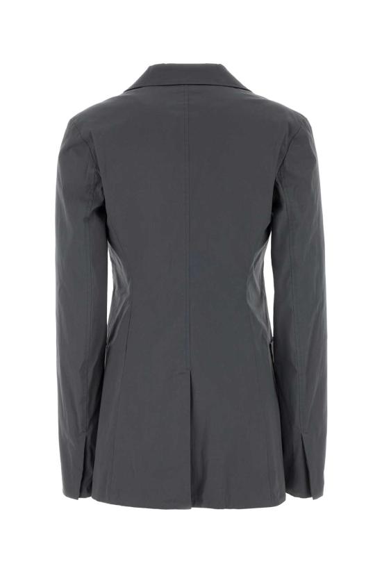 26FW 미우미우 워시드 포플린 스트레치 재킷 MH2071SOOO6472 F0D65 GREY - MIU MIU