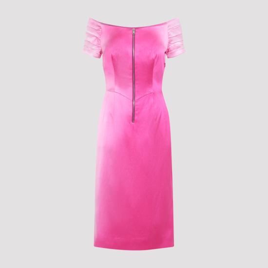 26FW 프라다 워시드 듀체스 드레스 P3T48XSOOO6668 F0029 PINK - PRADA