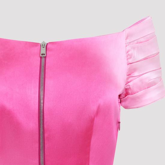 26FW 프라다 워시드 듀체스 드레스 P3T48XSOOO6668 F0029 PINK - PRADA