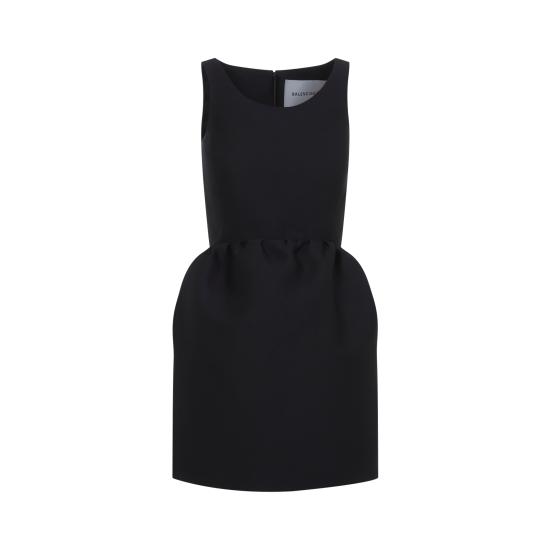 26FW 발렌시아가 미디 원피스 A009P2TUQ031000 black