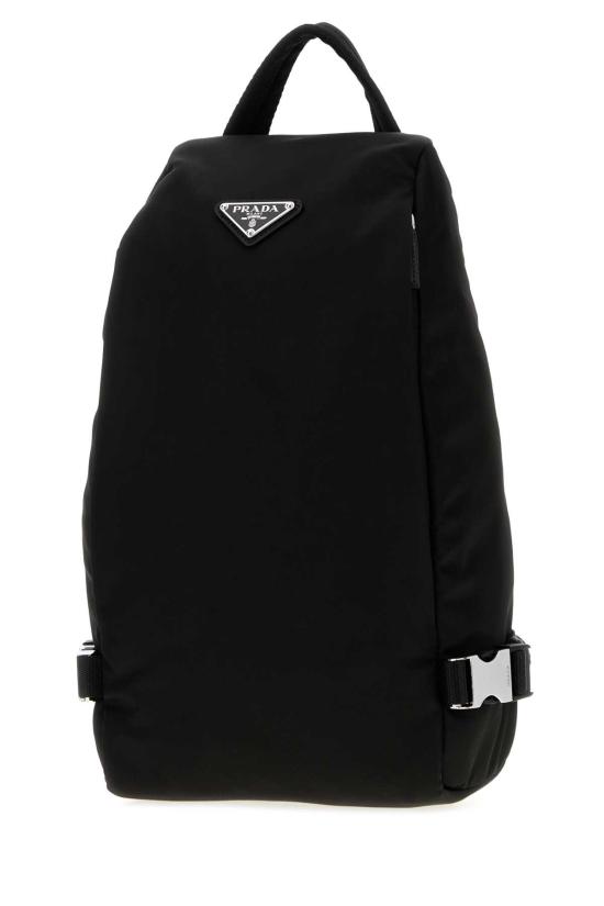 26FW 프라다 리나일론 사피아노 레더 백팩 2VZ1292DMG F0002 NERO - PRADA