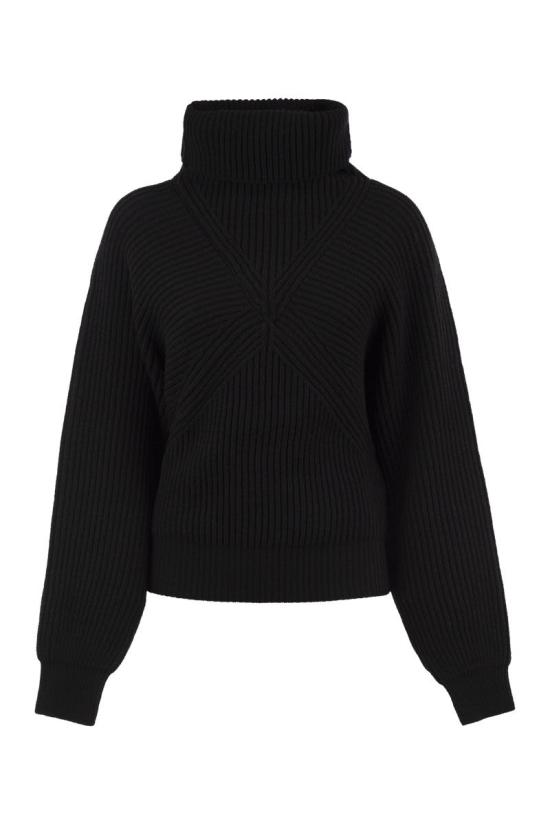 26FW 스포트막스 스웨터 2622366013600 004 BLACK