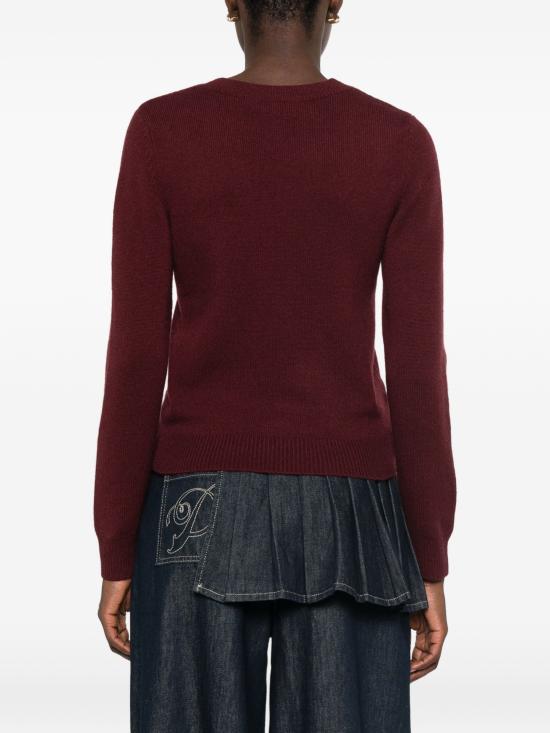 26FW 셀프 포트레이트 스웨터 AW26149TABU BURGUNDY - SELF PORTRAIT