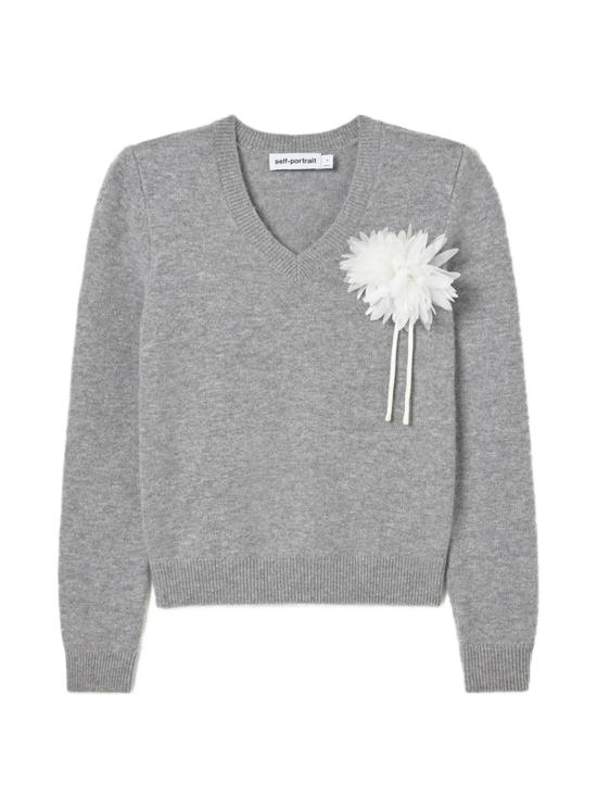 26FW 셀프 포트레이트 스웨터 AW26149TAGR GREY