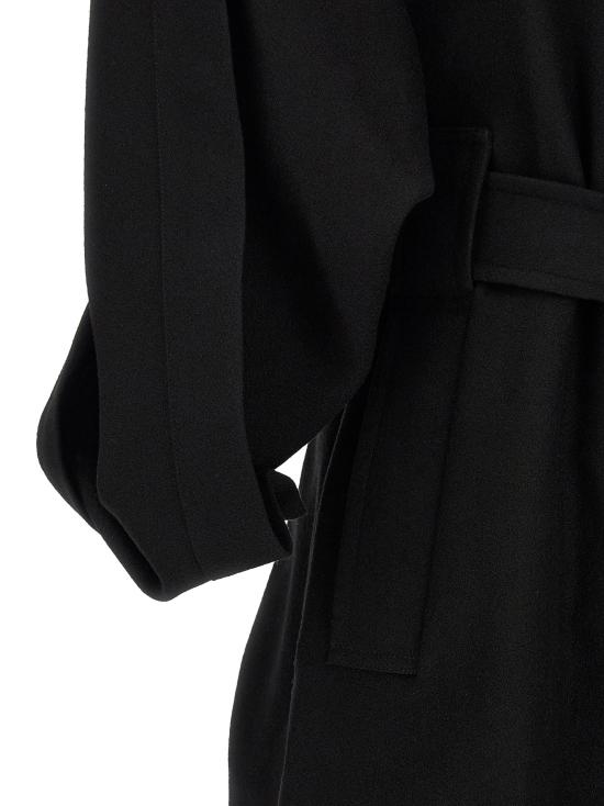 26FW 이세이 미야케 코트 캘리그라피  및 트렌치  블랙 - ISSEY MIYAKE