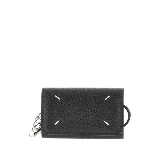 26FW 마르지엘라 포 스티치 키 홀더 SA3UA0001P4455 Black